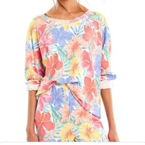 Wildfox Floral Multicolor Sweatshirt.